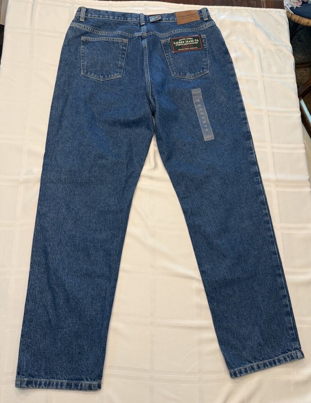 Vtg 90s Lauren Jeans Co Ralph Lauren Classic Fit Womens Jeans NWT High Rise 16L